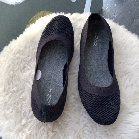 Allbirds Navy Blue Tree Breezers Ballet Flats New Condition Size 8.5” - Picture 6 of 6